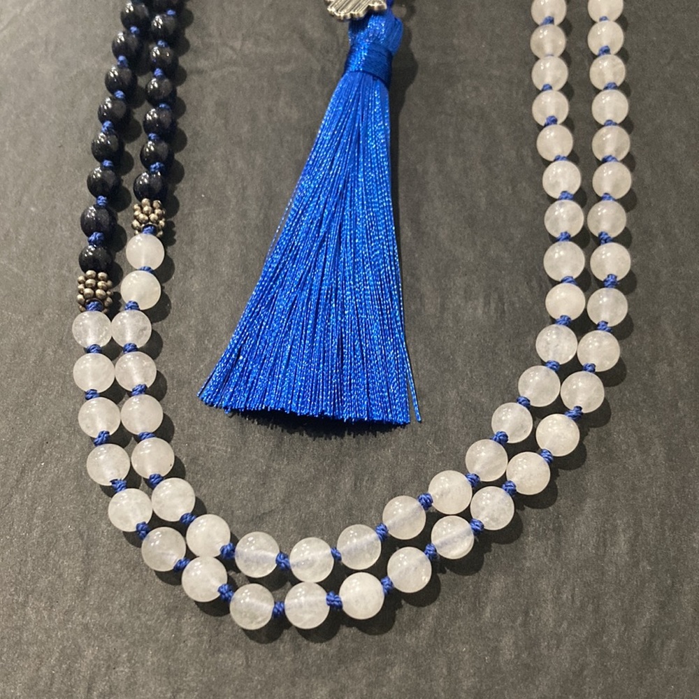 Hand knitted beaded mala - Picture 5 of 6